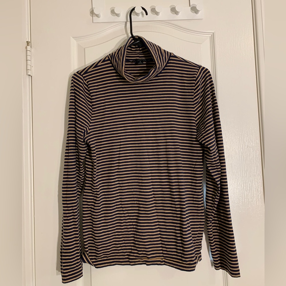 J crew woman rollneck tissue shirt